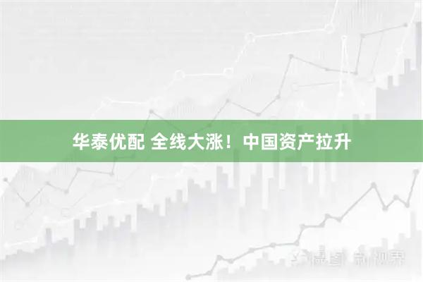 华泰优配 全线大涨！中国资产拉升